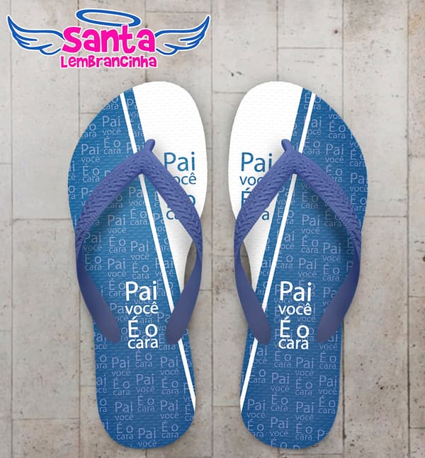 Chinelo Dia do Pais Personalizado Você é o cara COD 9382