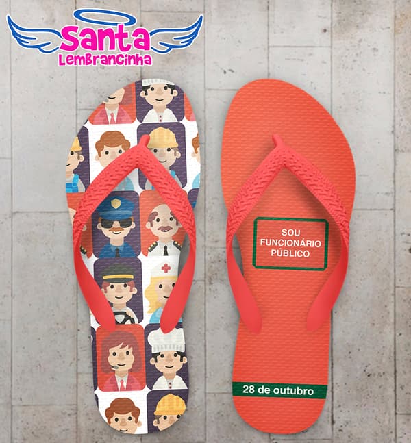 Chinelo Dia do Funcionário Publico Personalizado COD 9416