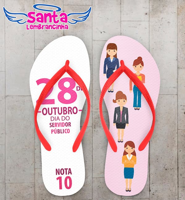 Chinelo Dia do Funcionário Publico Personalizado COD 9417
