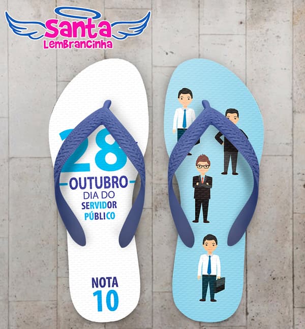 Chinelo Dia do Funcionário Publico Personalizado COD 9418