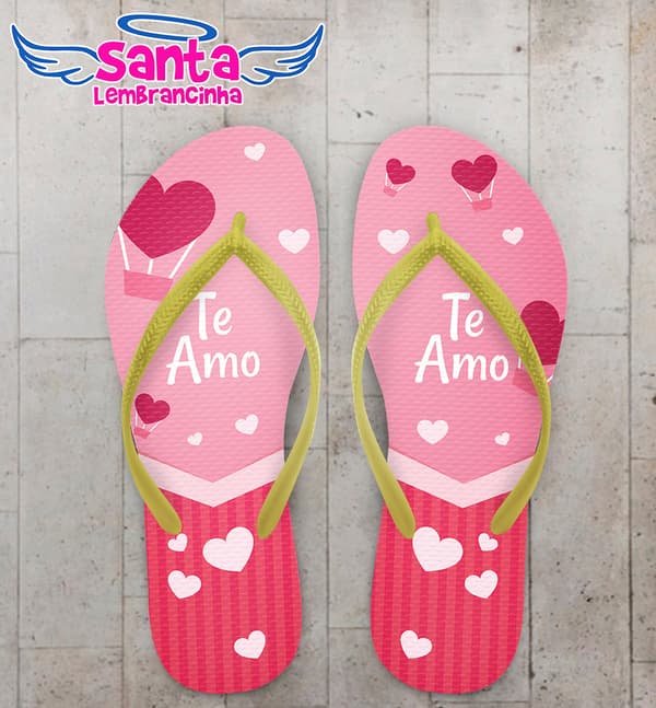 Chinelo Dia dos Namorados Personalizado COD 9492