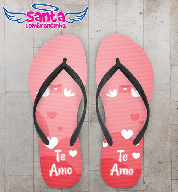 Chinelo Dia dos Namorados Personalizado COD 9491
