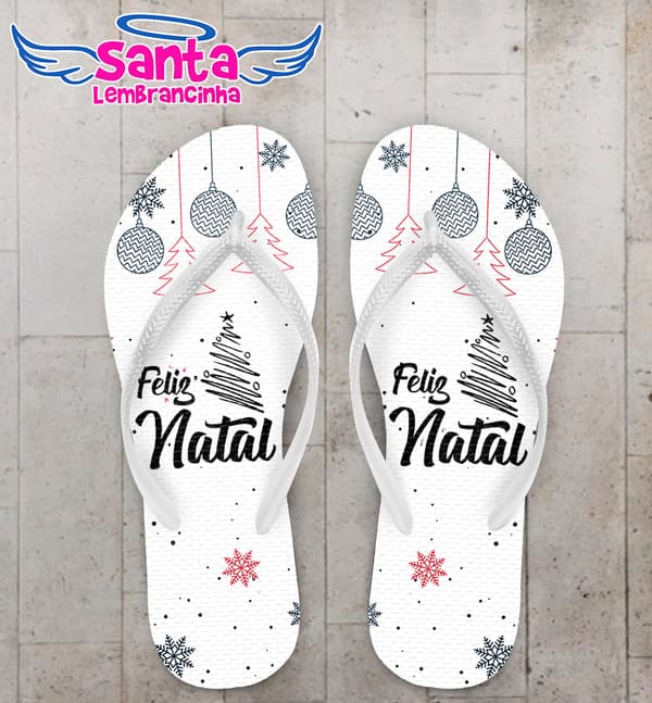 Chinelo Natalino Personalizado COD 9710