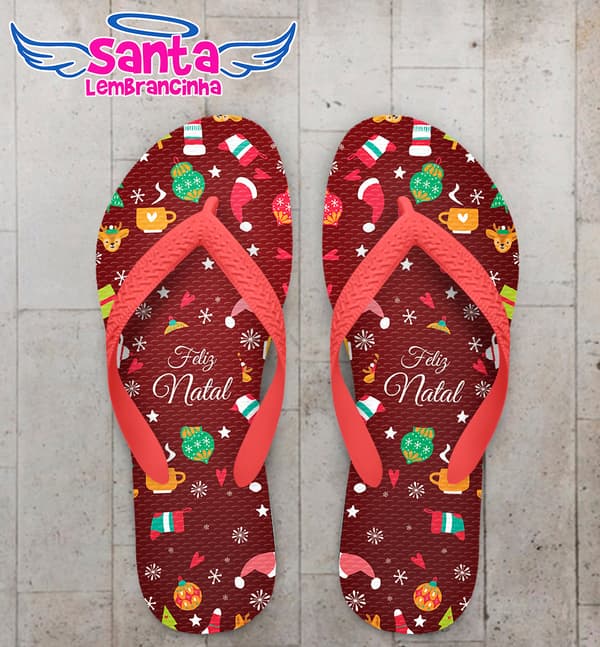 Chinelo Natalino Personalizado COD 9703