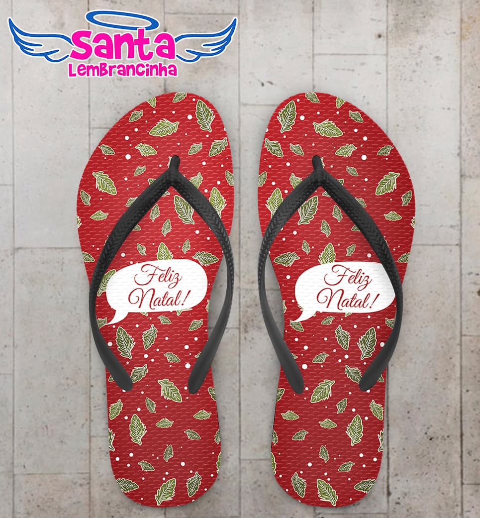 Chinelo Natalino Personalizado COD 9700