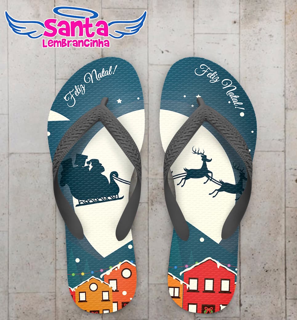 Chinelo Natalino Personalizado COD 9698