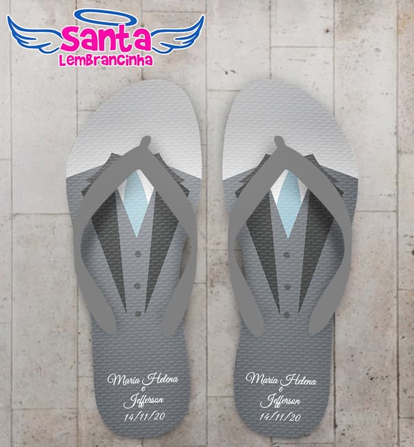 Chinelo Casamento Terno Personalizado COD 9795