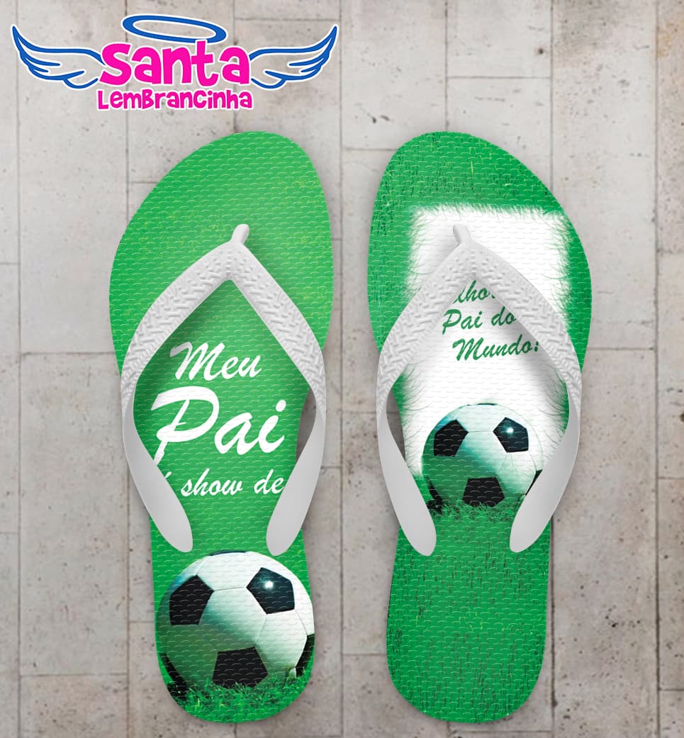 Chinelo Dia dos Pais Futebol Campo COD 9831