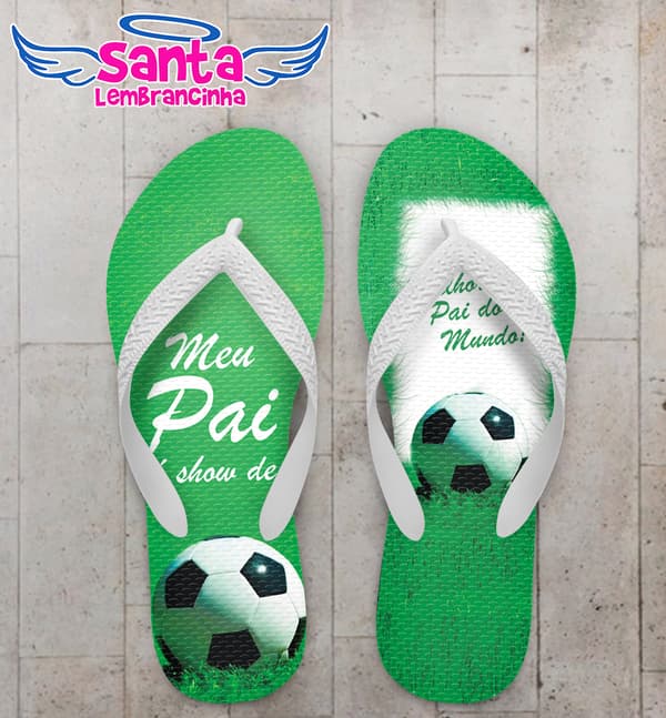 Chinelo Dia dos Pais Futebol Campo COD 9831