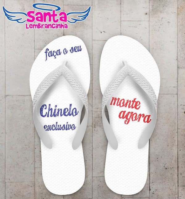Chinelo Modelo (100% Personalizado)