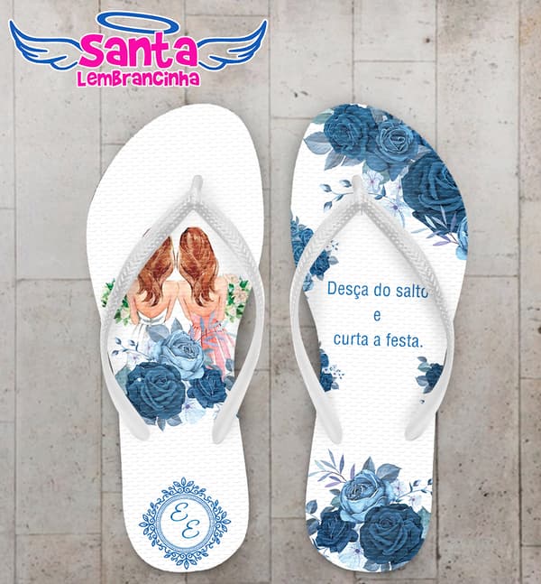 Chinelo Casamento LGBT Noivinhas Personalizado COD 8018