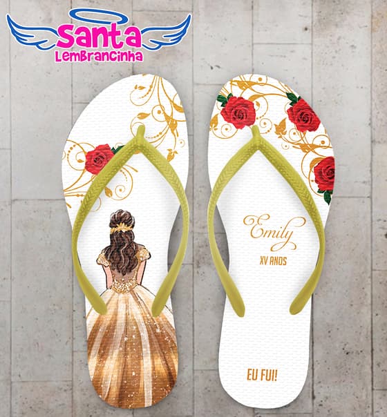 Chinelo 15 Anos Vestido de Debutante Personalizado COD 8029