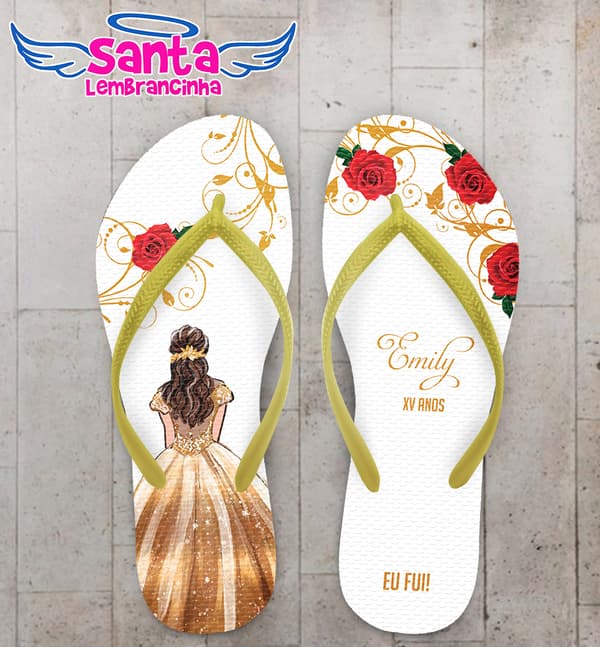 Chinelo 15 Anos Vestido de Debutante Personalizado COD 8029