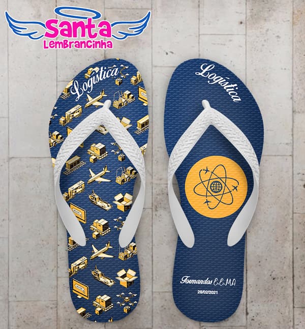 Chinelo Formatura Logística Personalizado COD 8137