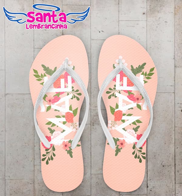 Chinelo Dia das Mães Personalizado COD 8124