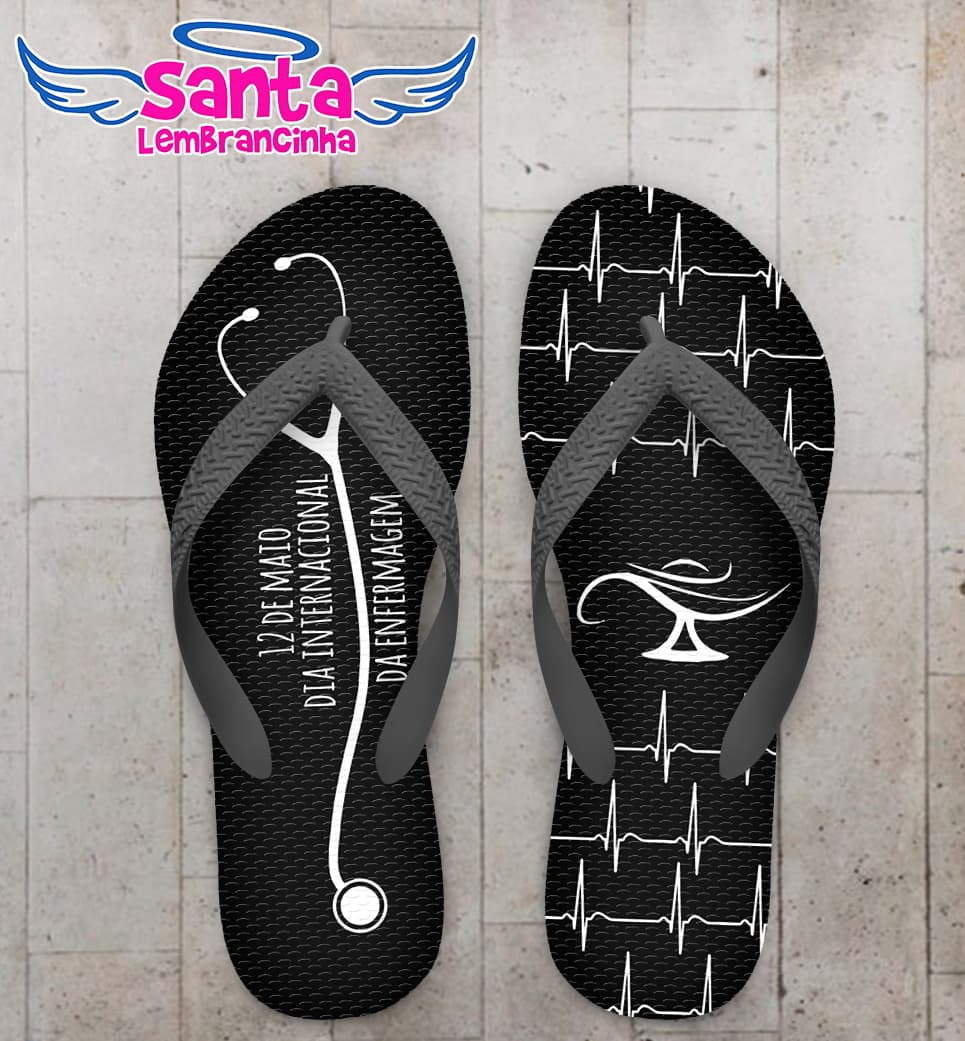 Chinelo Enfermagem, Dia Internacional Personalizado COD 8107