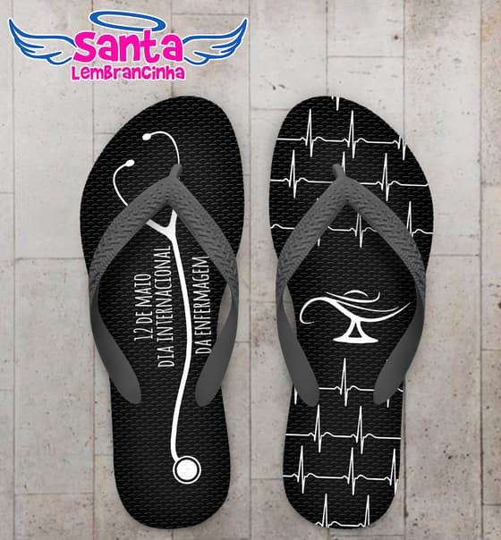Chinelo Enfermagem, Dia Internacional Personalizado COD 8107