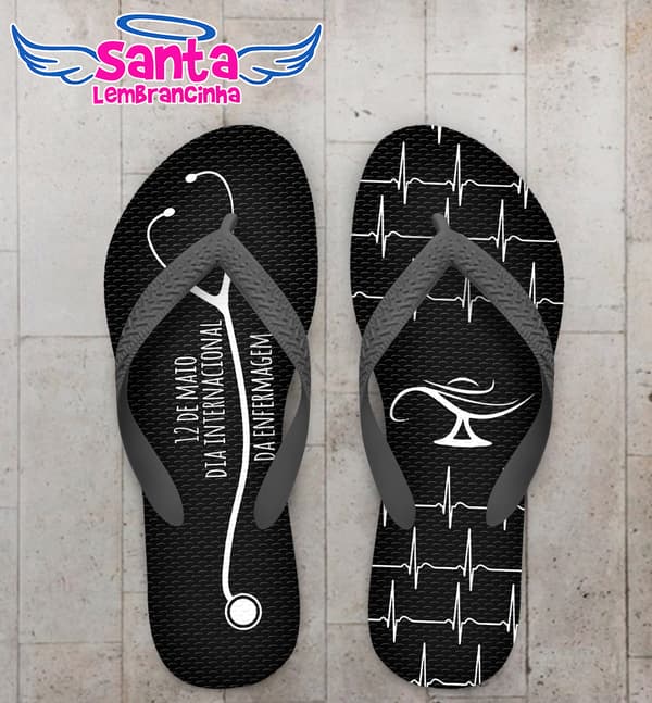 Chinelo Enfermagem, Dia Internacional Personalizado COD 8107