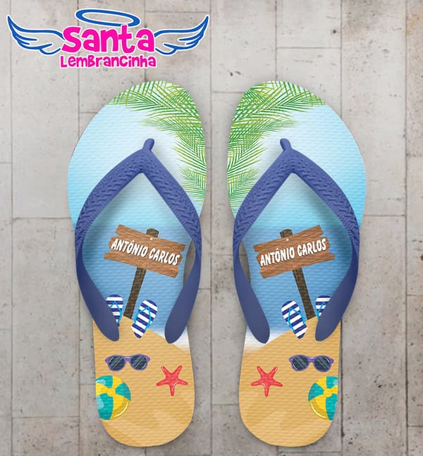 Chinelo Infantil Praia Personalizado COD 9900