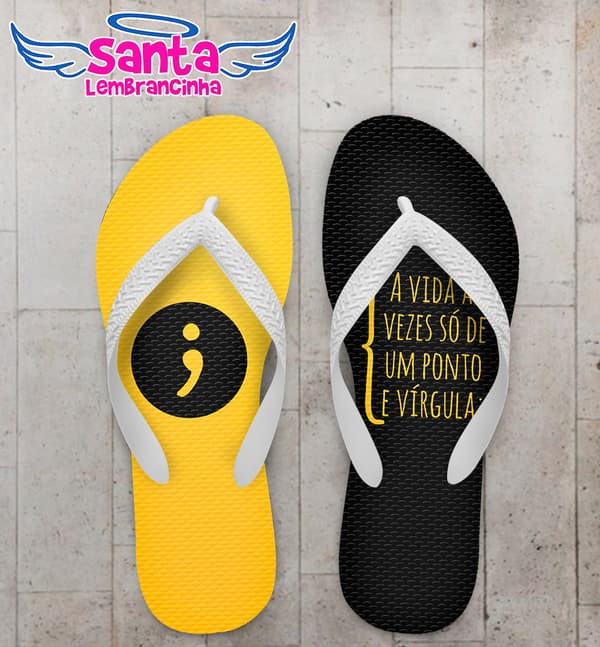 Chinelo Setembro Amarelo Personalizado COD 9980