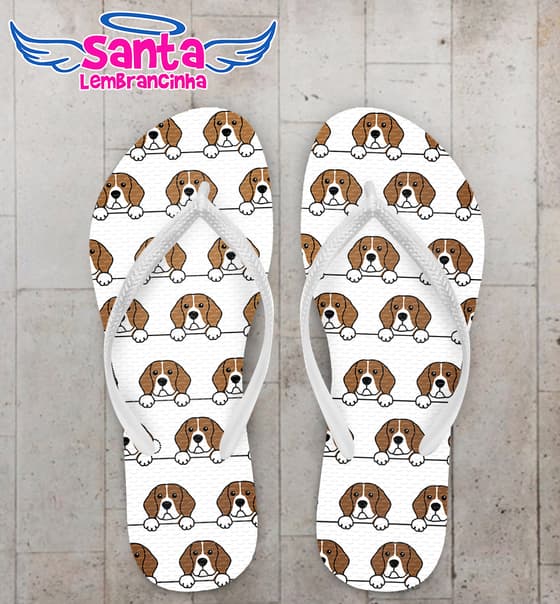 Chinelo Raça de Cachorro Beagle Personalizado COD 9959