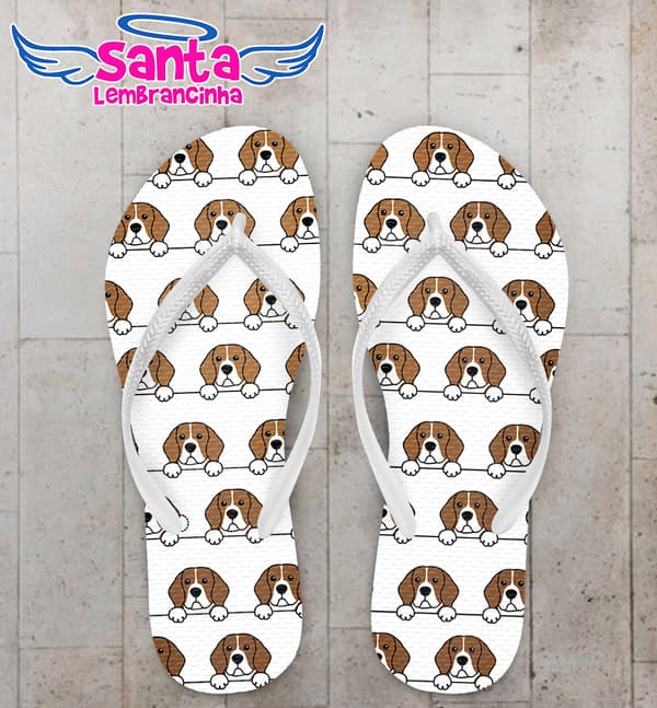 Chinelo Raça de Cachorro Beagle Personalizado COD 9959