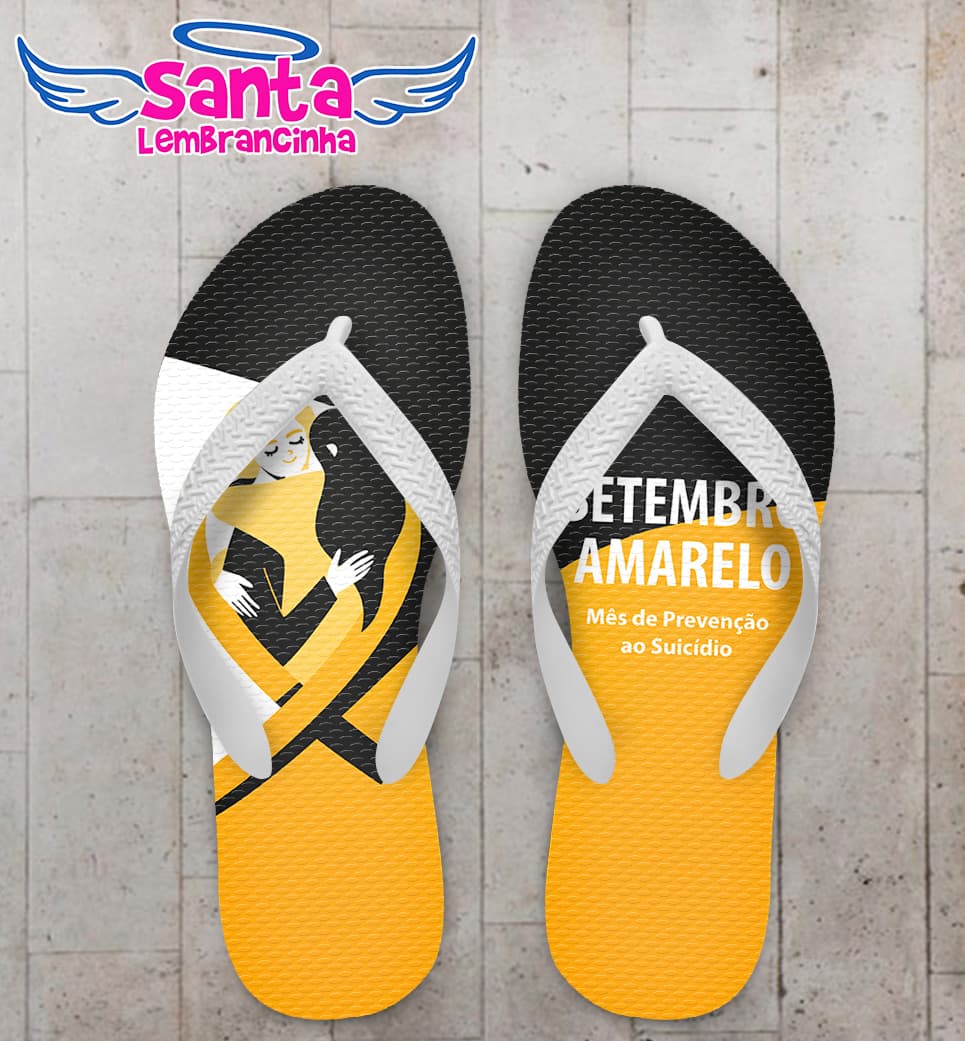 Chinelo Setembro Amarelo Personalizado COD 9978