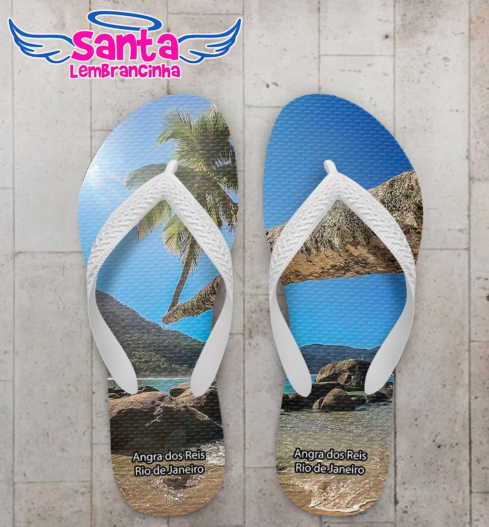 Chinelo Souvenir Turístico Angra dos Reis Personalizado COD 10046