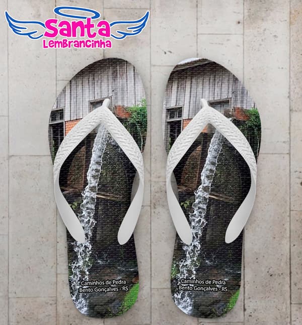 Chinelo Souvenir Turístico Caminhos de Pedra Personalizado COD 10058