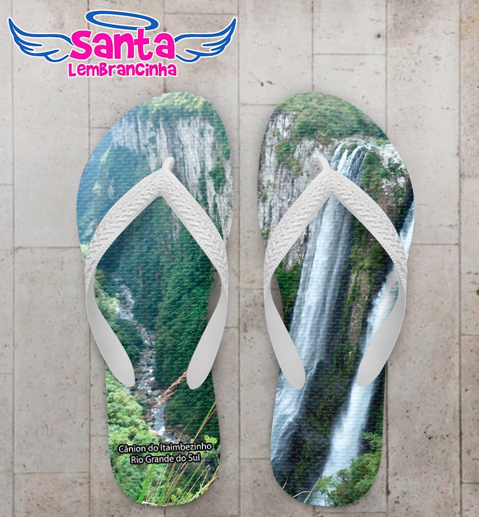 Chinelo Souvenir Turístico Cânion do Itaimbezinho Personalizado COD 10013