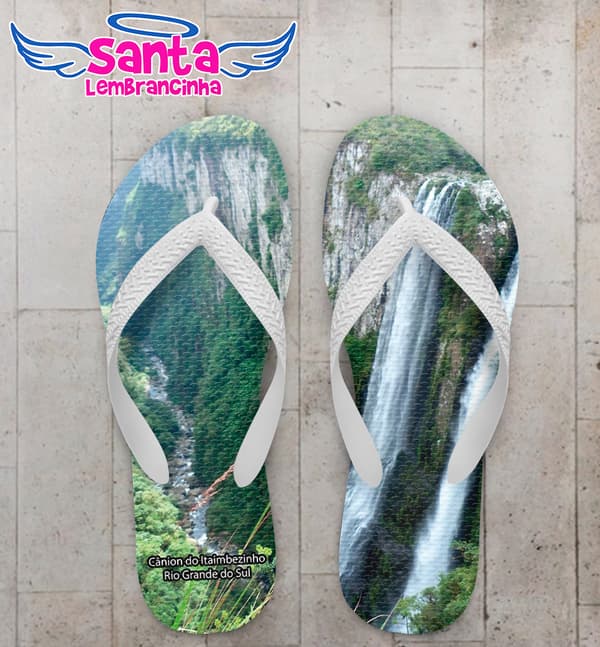 Chinelo Souvenir Turístico Cânion do Itaimbezinho Personalizado COD 10013
