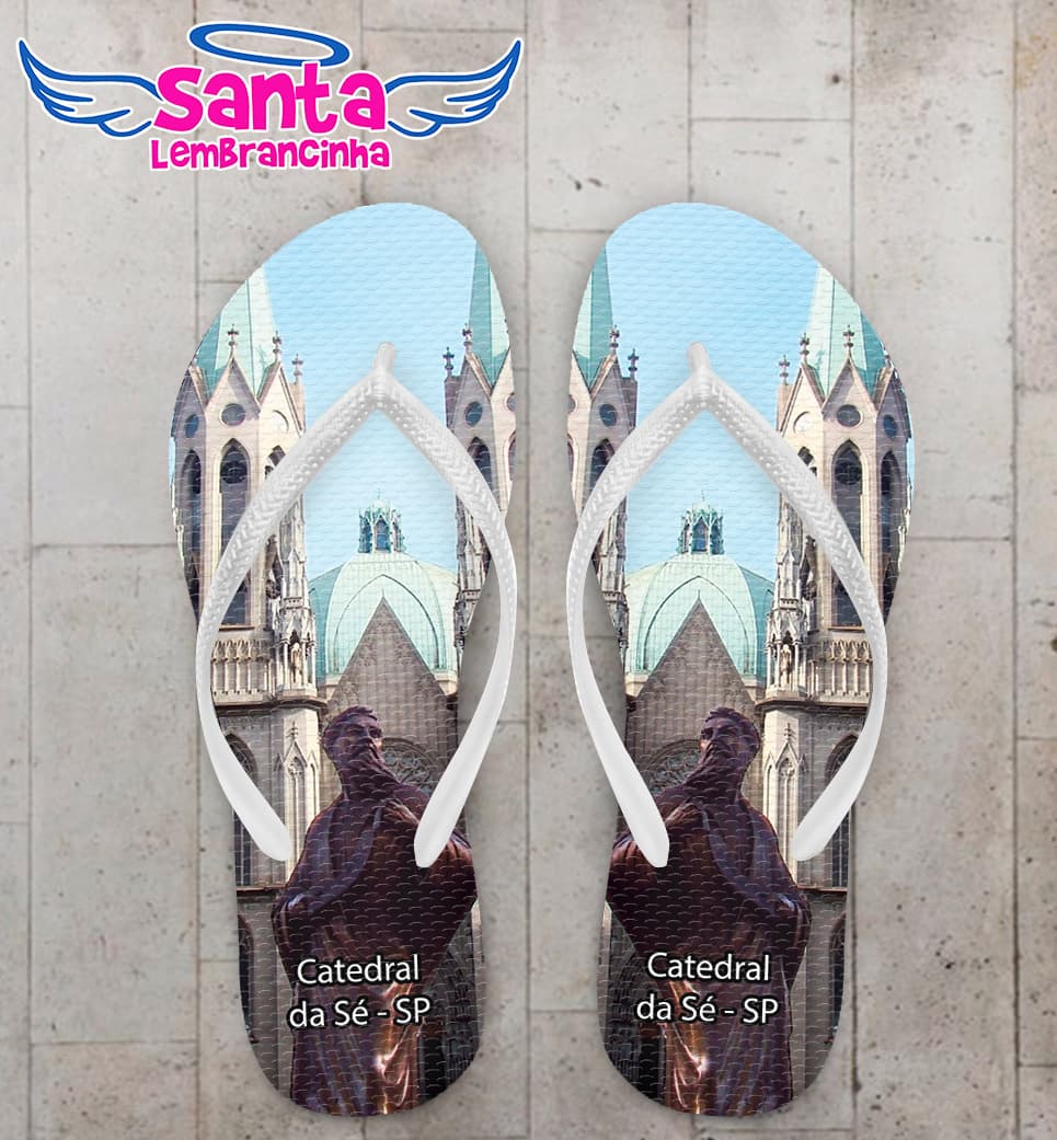 Chinelo Souvenir Turístico Catedral da Sé Personalizado COD 10031