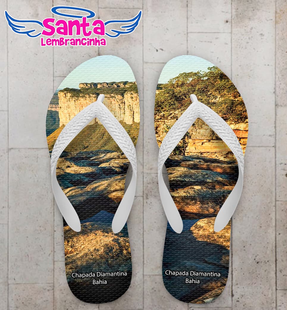 Chinelo Souvenir Turístico Chapada Diamantina Personalizado COD 10041