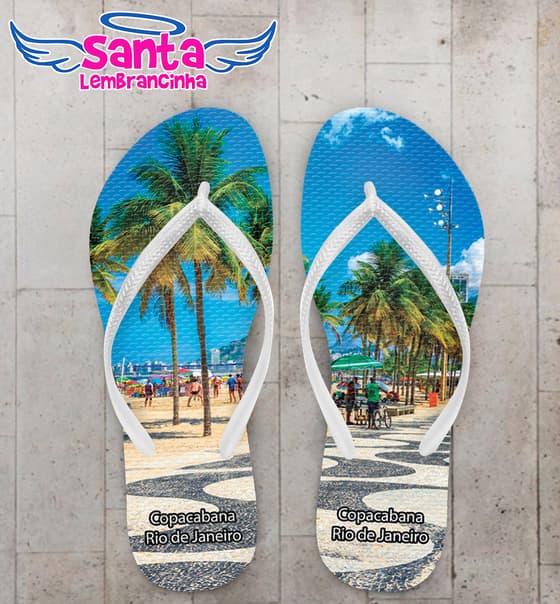 Chinelo Souvenir Turístico Copacabana Personalizado COD 10006