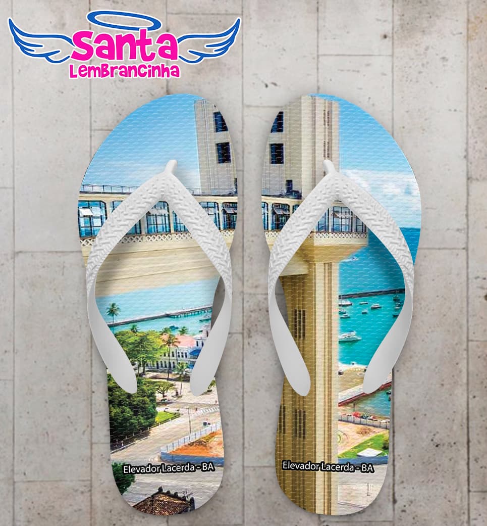 Chinelo Souvenir Turístico Elevador Lacerda Personalizado COD 10044