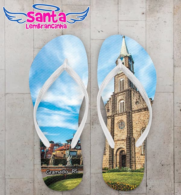 Chinelo Souvenir Turístico Gramado Personalizado COD 10017