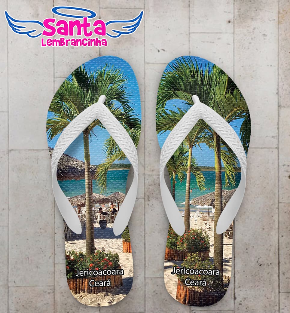 Chinelo Souvenir Turístico Jericoacoara Personalizado COD 10039
