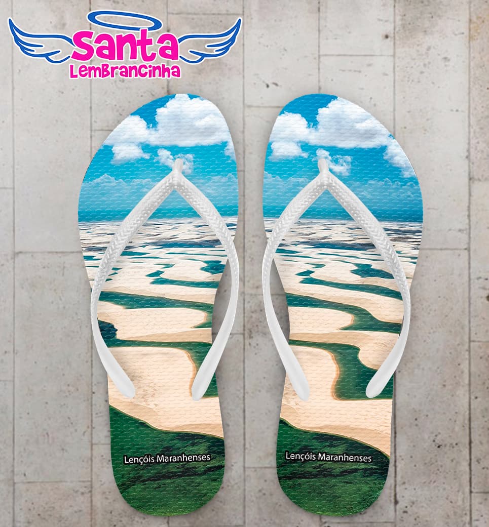 Chinelo Souvenir Turístico Lençóis Maranhenses Personalizado COD 10033