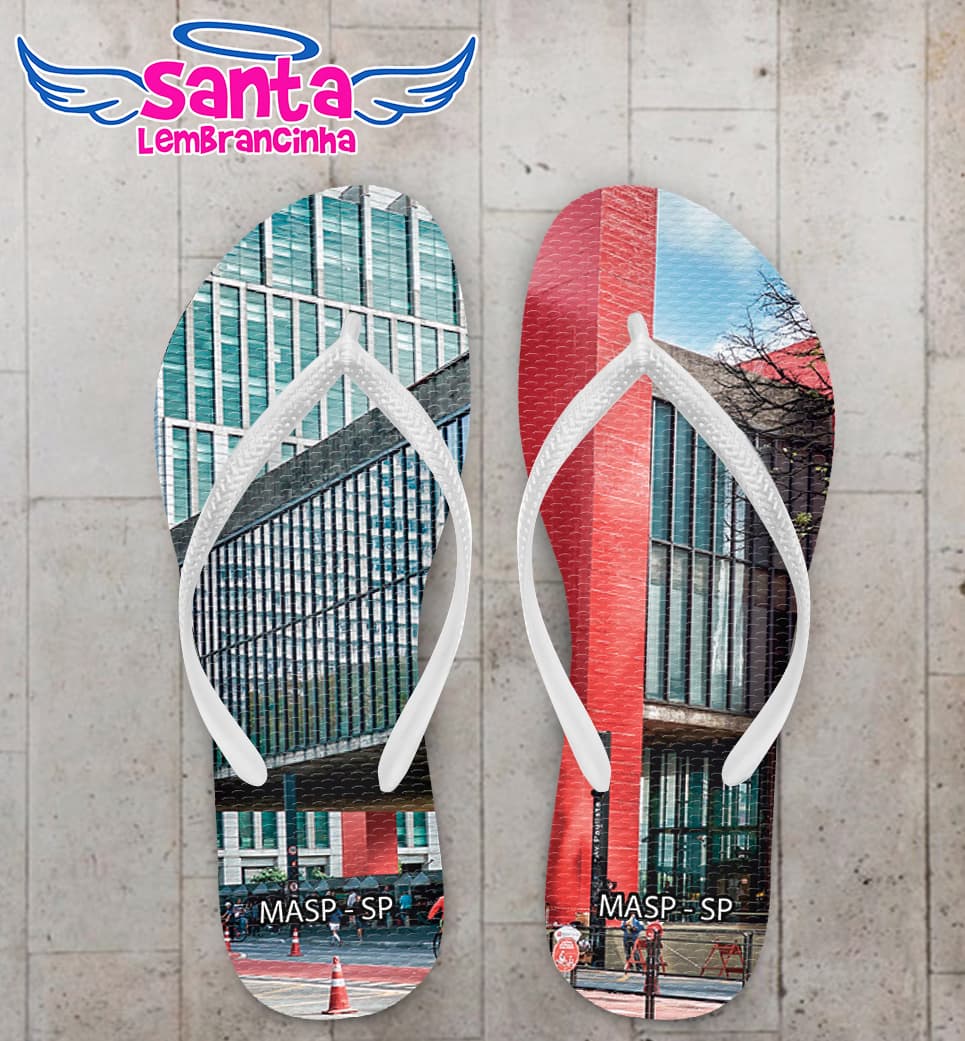 Chinelo Souvenir Turístico MASP Personalizado COD 10032