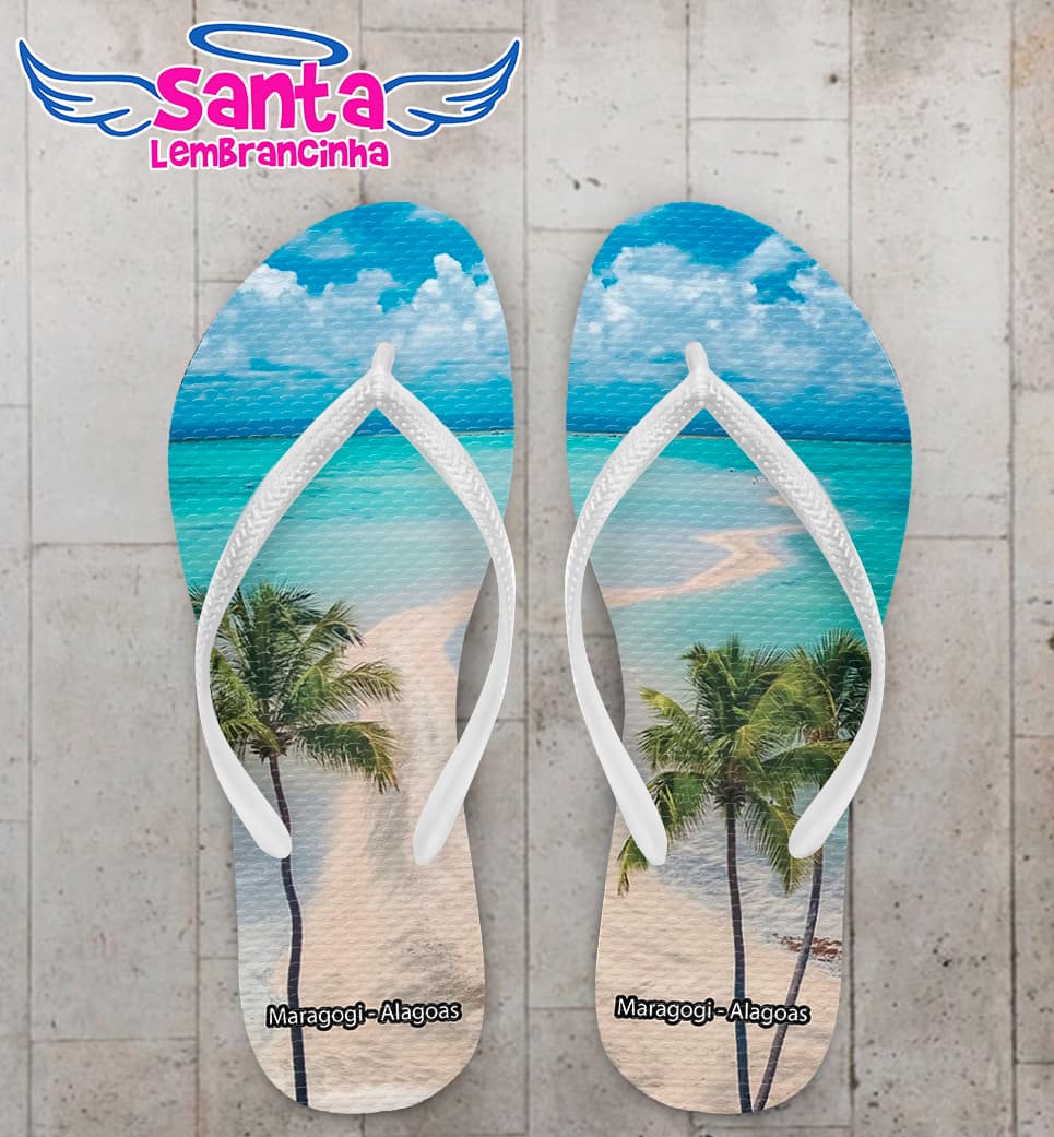Chinelo Souvenir Turístico Maragogi Personalizado COD 10043