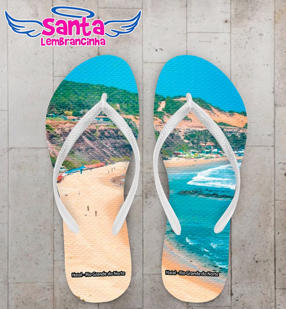 Chinelo Souvenir Turístico Natal Rio Grande do Norte Personalizado COD 10035