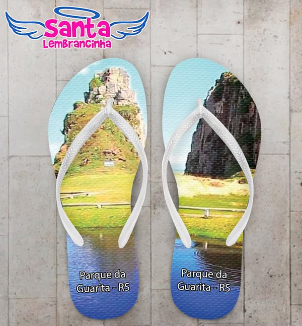Chinelo Souvenir Turístico Parque da Guarita Personalizado COD 10015