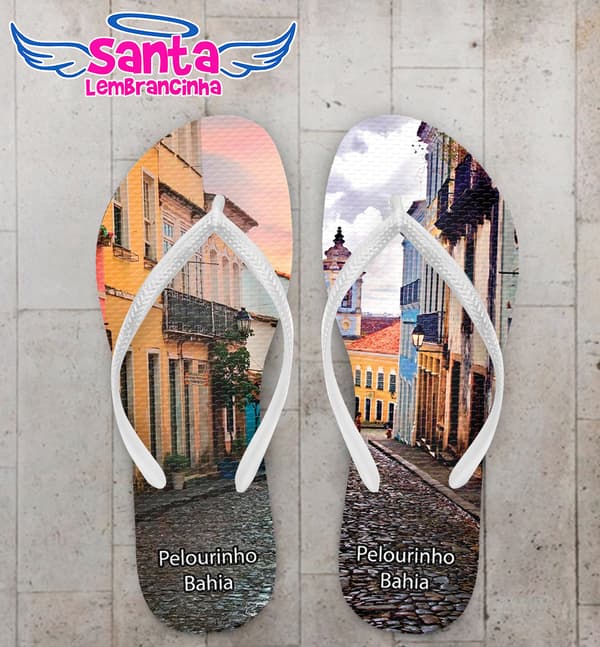Chinelo Souvenir Turístico Pelourinho Personalizado COD 10045