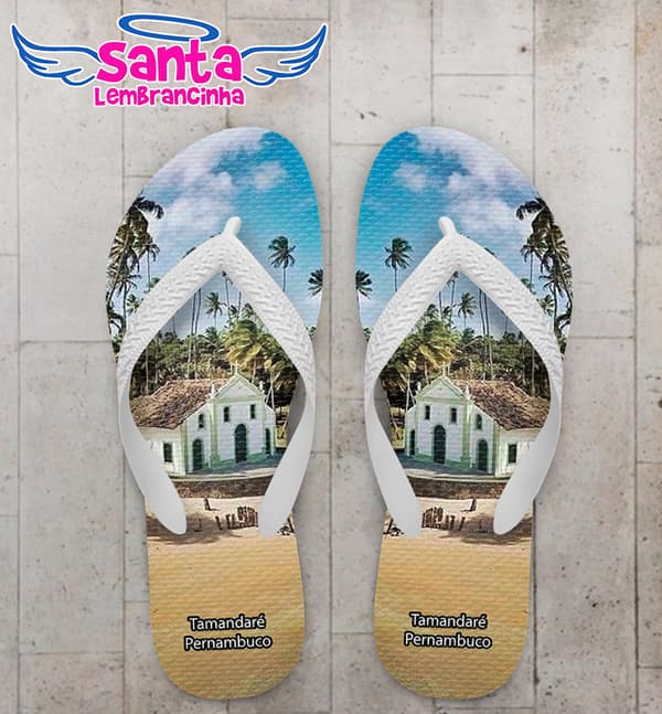 Chinelo Souvenir Turístico Tamandaré Personalizado COD 10042