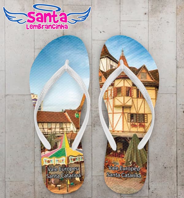 Chinelo Souvenir Turístico Vale Europeu Personalizado COD 10020