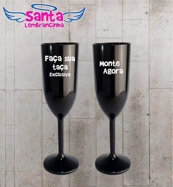 Taça de Champanhe 100% Personalizada