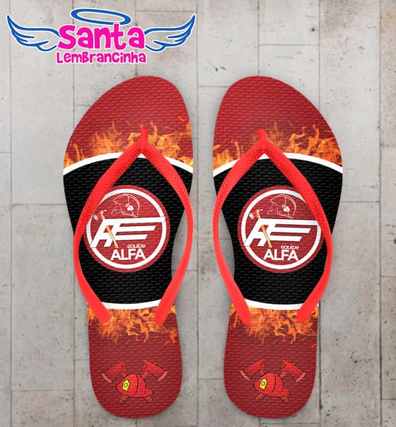 Chinelo Bombeiro Personalizado COD 10560