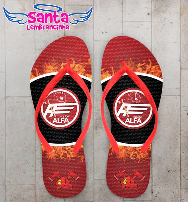 Chinelo Bombeiro Personalizado COD 10560