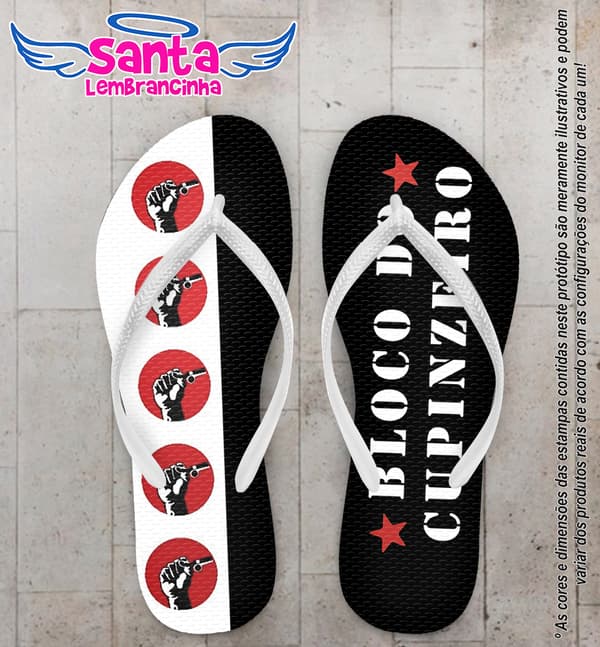 Chinelo Carnaval Cupinzero Personalizado COD 10220