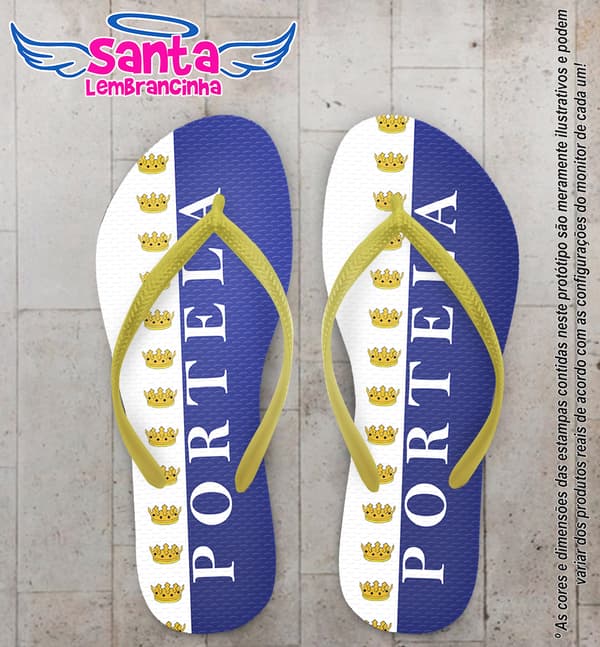 Chinelo Ano Novo Personalizado COD 10217